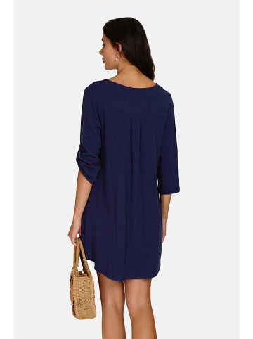 Le Jardin du Lin Kleid in Dunkelblau