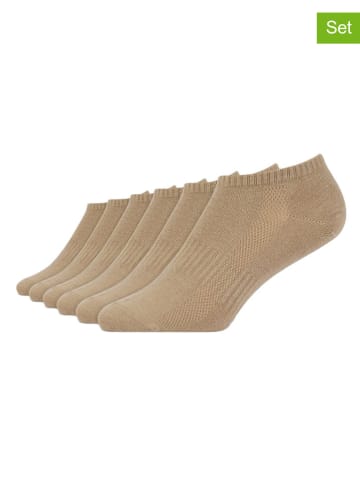 SNOCKS 6er-Set: Socken in Beige