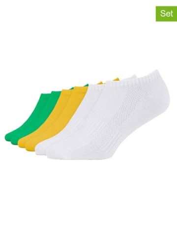 SNOCKS Skarpety (6 par) w kolorze zielono-żółto-białym