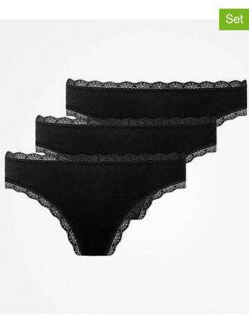 SNOCKS 3er-Set: Strings in Schwarz