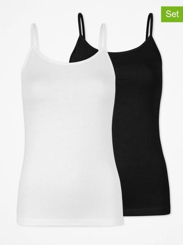 SNOCKS 2-delige set: hemdjes zwart/wit