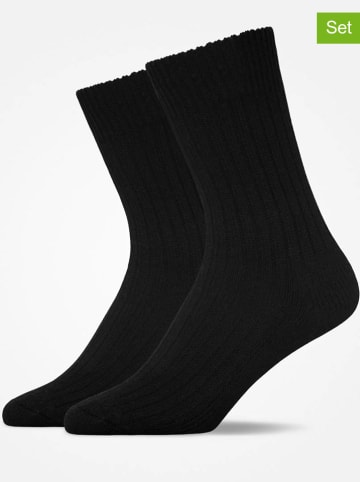 SNOCKS 2-delige set: sokken zwart
