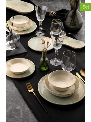 Hermia 27-delig combiservies crème/groen