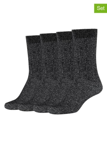 s.Oliver 4er-Set: Socken in Schwarz