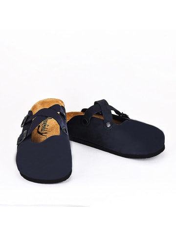 Moosefield Leder-Clogs in Schwarz