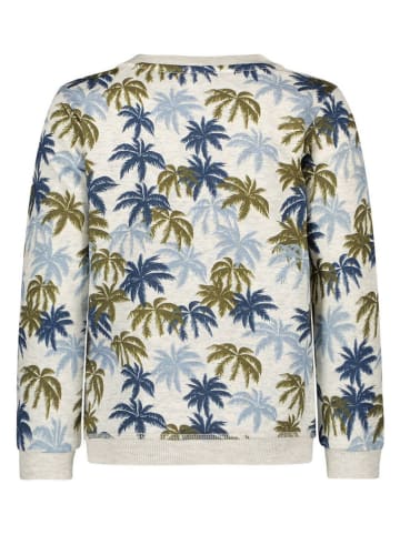 Like Flo Sweatshirt crème/kaki/donkerblauw