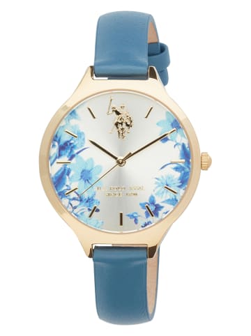 U.S. Polo Assn. Zegarek kwarcowy w kolorze zÅ‚oto-niebieskim