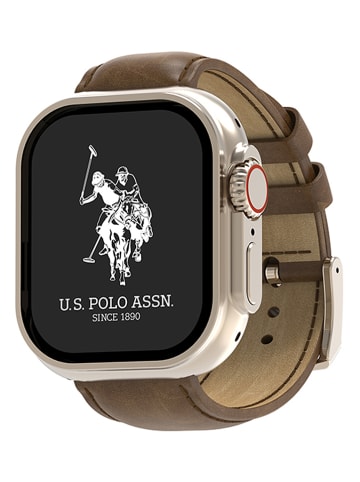 U.S. Polo Assn. Smartwatch in Orange/ Khaki