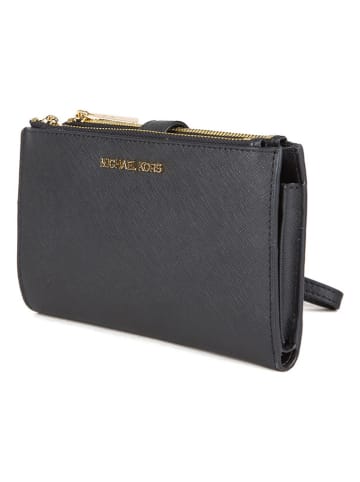 Michael Kors Skórzany portfel w kolorze czarnym - 19 x 14 x 2 cm
