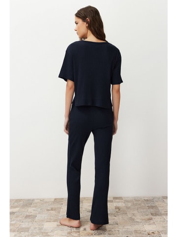 trendyol Pyjama in Dunkelblau