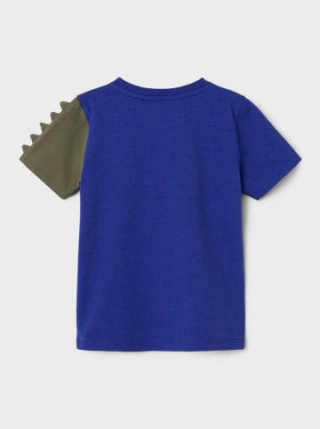 name it Shirt "Zooms" blauw/antraciet