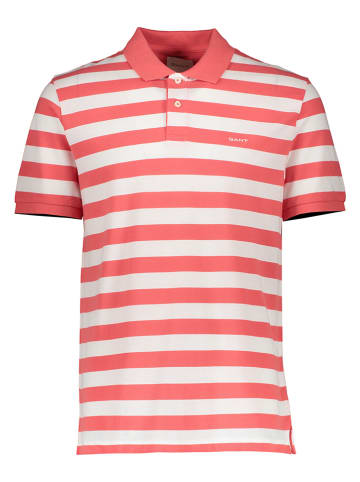 Gant Koszulka polo w kolorze koralowo-białym