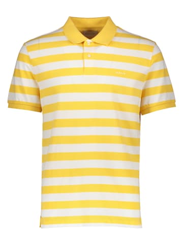 Gant Poloshirt in Gelb/ Weiß