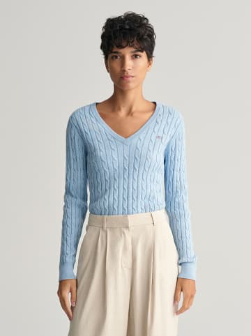 Gant Sweter w kolorze błękitnym