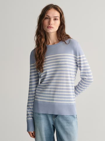 Gant Sweter w kolorze błękitno-białym