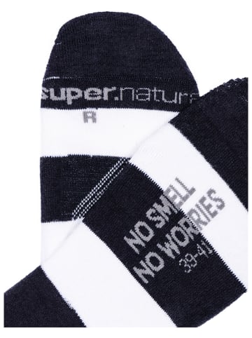 super.natural 2-delige set: voetjes "Invisible Stripe" zwart/wit