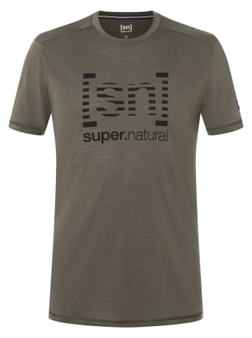 super.natural Shirt "Grid" kaki