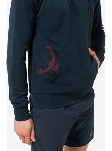 super.natural Hoodie "Favourite Lobster" donkerblauw