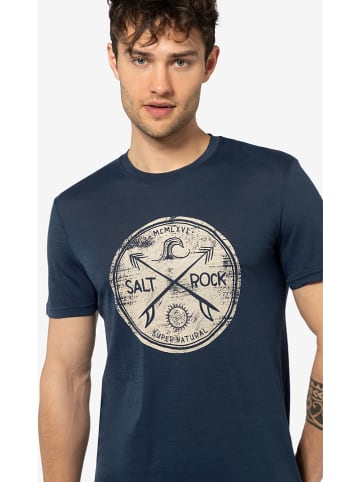 super.natural Shirt "Salt&Rock" in Dunkelblau