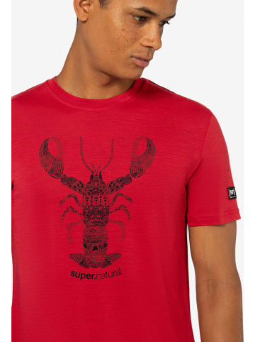 super.natural Koszulka "Tattooes Lobster" w kolorze czerwonym