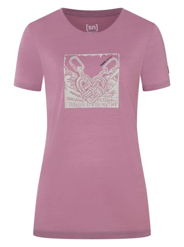 super.natural Shirt "Tied by Heart" in Rosa
