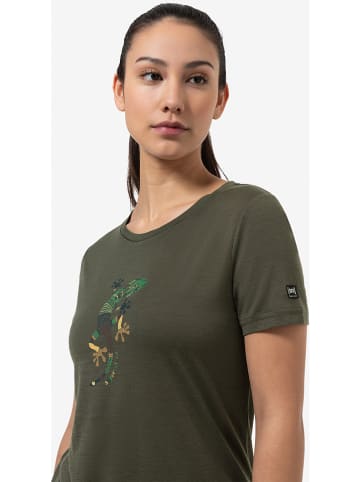 super.natural Koszulka "El Gecko" w kolorze khaki