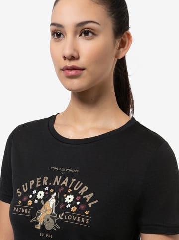 super.natural Shirt "S&D" zwart