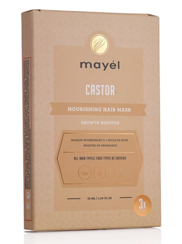 3er-Set: Haarmaske "Castor Oil", je 50 ml