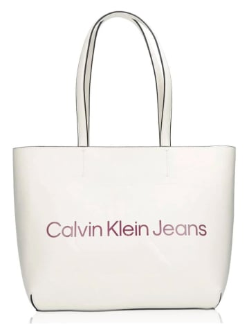 Calvin Klein Shopper bag w kolorze kremowym - 41 x 29 x 13 cm