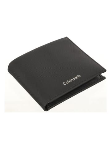 Calvin Klein Leder-Geldbörse in Schwarz - (B)11,5 x (H)9 x (T)2 cm