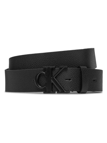 Calvin Klein Leder-Gürtel in Schwarz