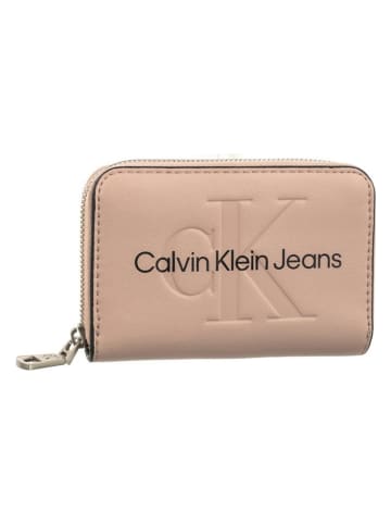 Calvin Klein Geldbörse in Beige - (B)11 x (H)7,5 x (T)2 cm