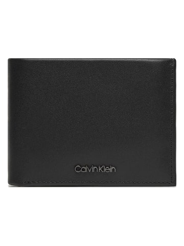Calvin Klein Leder-Geldbörse in Schwarz
