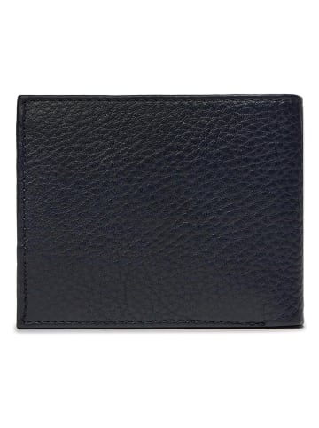 Tommy Hilfiger Skórzany portfel w kolorze czarnym - 11 x 8,5 x 2 cm