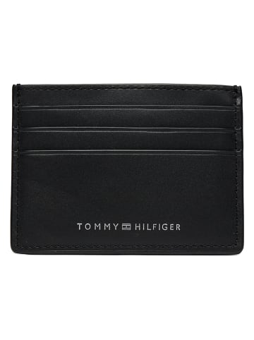 Tommy Hilfiger Skórzane etui w kolorze czarnym na karty - 10 x 8 x 0,50 cm