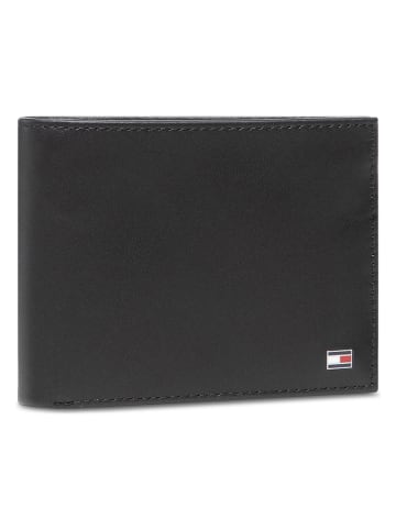 Tommy Hilfiger Skórzany portfel w kolorze czarnym - 11 x 8,5 x 1 cm