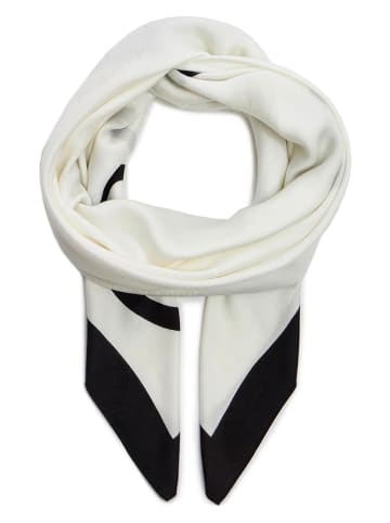 Calvin Klein Schal in Schwarz/ Creme - (L)130 x (H)30 cm