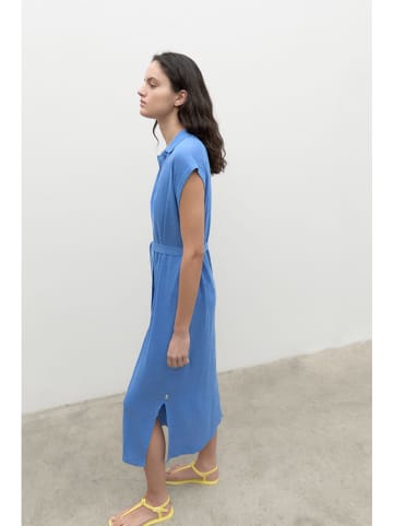 Ecoalf Leinen-Kleid in Blau