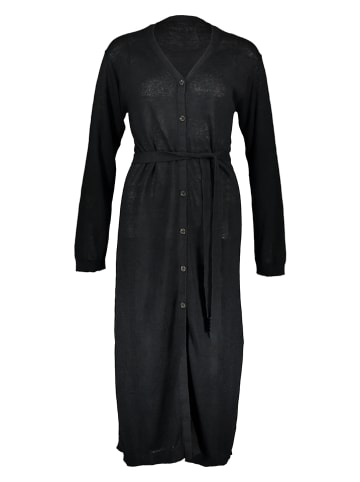 Ecoalf Leinen-Cardigan in Schwarz