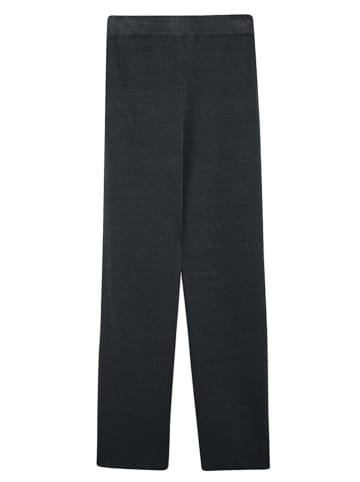 Ecoalf Lniane spodnie w kolorze czarnym