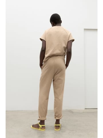Ecoalf Spodnie dresowe w kolorze beżowym