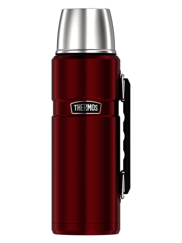 THERMOS Isolierflasche "Stainless King" in Rot - 1,2 l