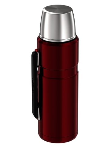 THERMOS Isolierflasche "Stainless King" in Rot - 1,2 l