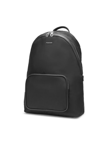 Puccini Rucksack "Malaga" in Schwarz - (B)28,5 x (H)40,5 x (T)14,5 cm