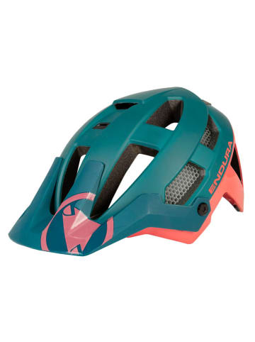 ENDURA Helmet "Singletrack Gs-Protection Aids" in Grün/ Pink