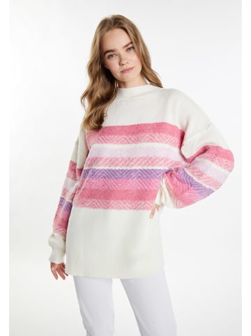 IZIA Pullover in Weiß/ Rosa