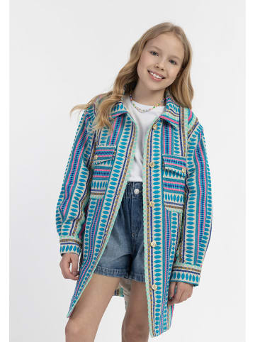 IZIA Hemdjacke in Blau/ Bunt