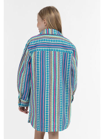 IZIA Hemdjacke in Blau/ Bunt