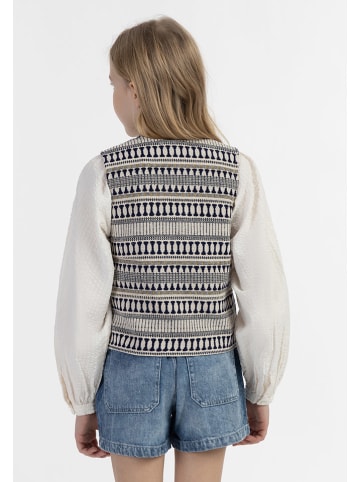 IZIA Weste in Dunkelblau/ Creme