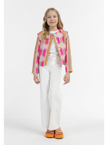 IZIA Übergangsjacke in Pink/ Creme